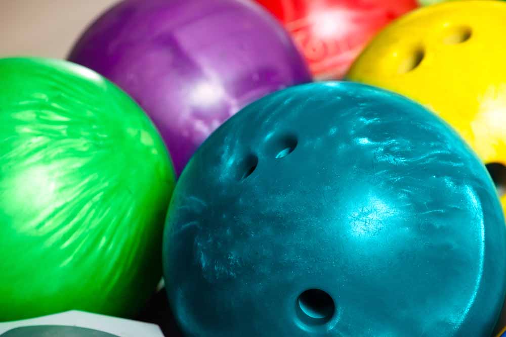 close up bowlingballen