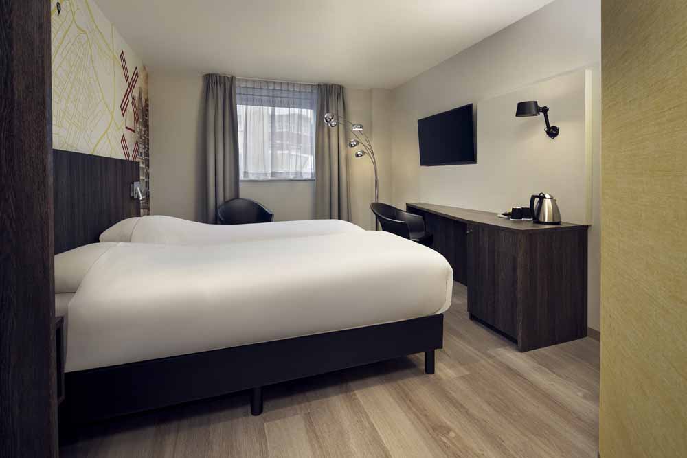 inntel hotels Amsterdam centre city twin room overzicht