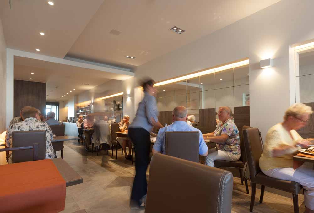 Hotel Les Mouettes terras aan zee