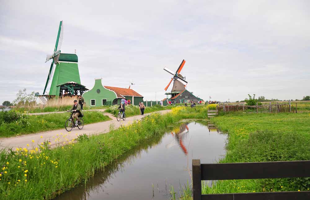 aanbieding fietsvakantie trekvogelpad zaanse schans